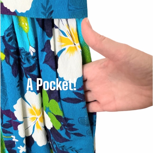 Vtg Dress Handmade Bespoke Hand Sewn Floral Crepe Cotton Summer Homemade - Picture 5 of 15